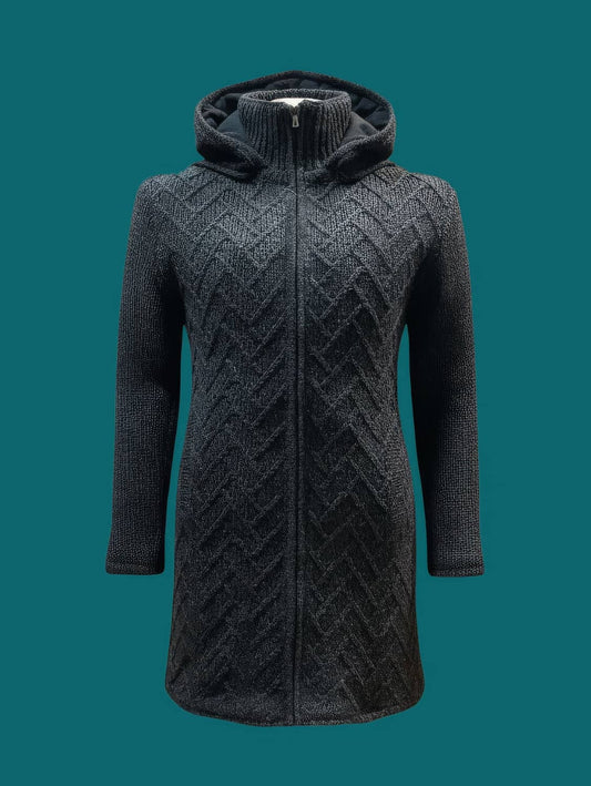 Kappa knälång ull helfodrad