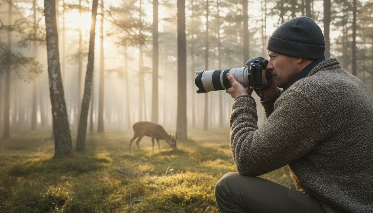 Tysta kläder för naturfotografer: Varför ull är det ultimata valet 2026