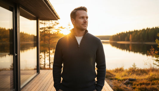 Ulltröja med dragkedja herr: En guide till hållbar värme och stil