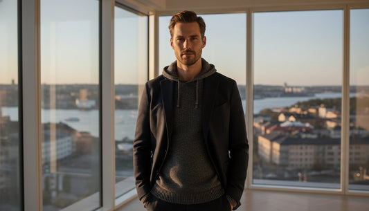 Stickad hoodie herr: En guide till tidlös värme och genuint hantverk