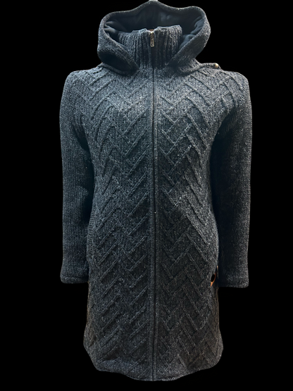 Coat knee length wool fully lined