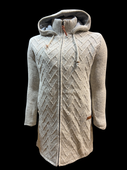 Coat knee length wool fully lined