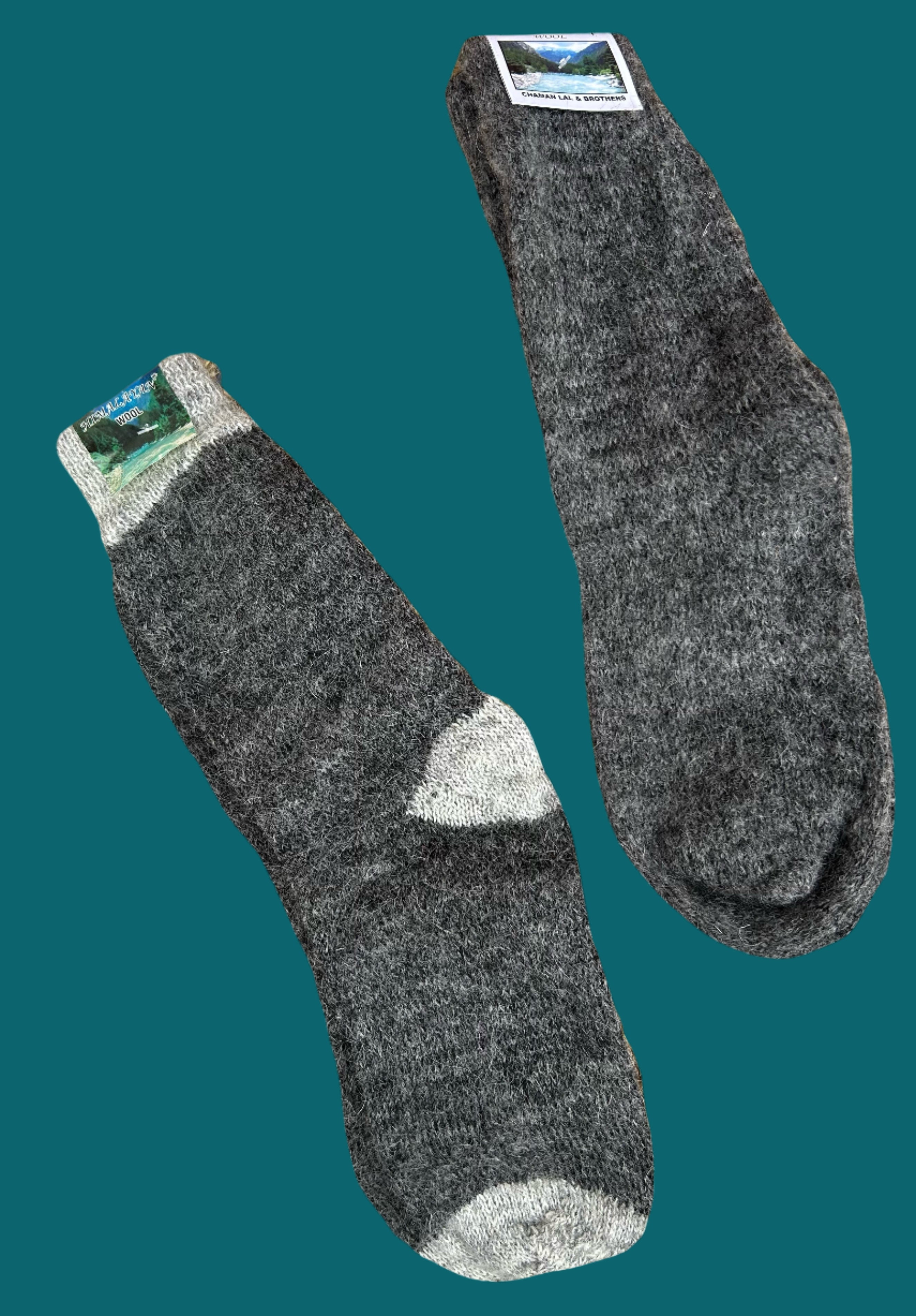 Ullsockor i 100% naturull, handgjorda i Nepal